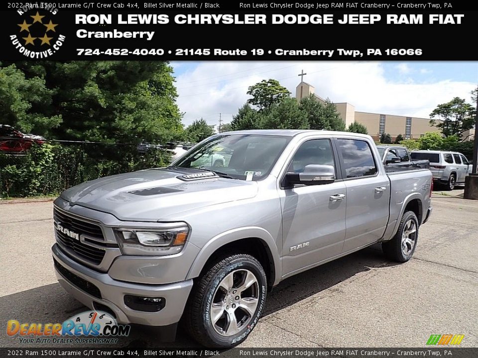 2022 Ram 1500 Laramie G/T Crew Cab 4x4 Billet Silver Metallic / Black Photo #1