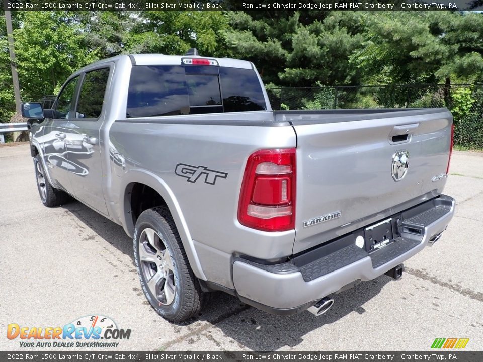 2022 Ram 1500 Laramie G/T Crew Cab 4x4 Billet Silver Metallic / Black Photo #3