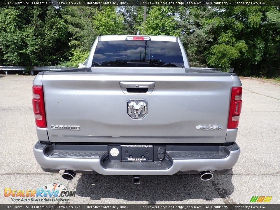 2022 Ram 1500 Laramie G/T Crew Cab 4x4 Billet Silver Metallic / Black Photo #4