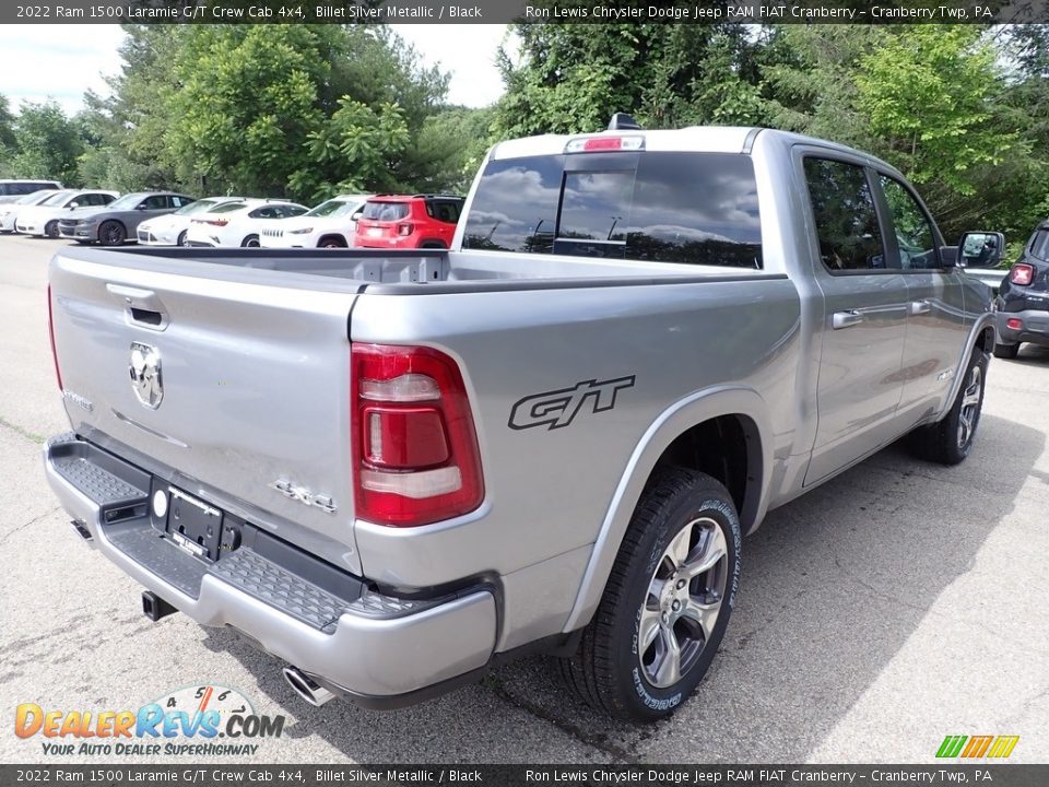 2022 Ram 1500 Laramie G/T Crew Cab 4x4 Billet Silver Metallic / Black Photo #6