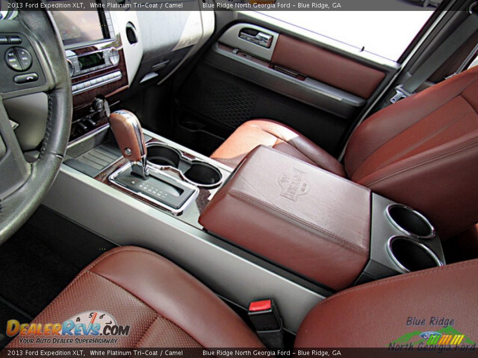 2013 Ford Expedition XLT White Platinum Tri-Coat / Camel Photo #27