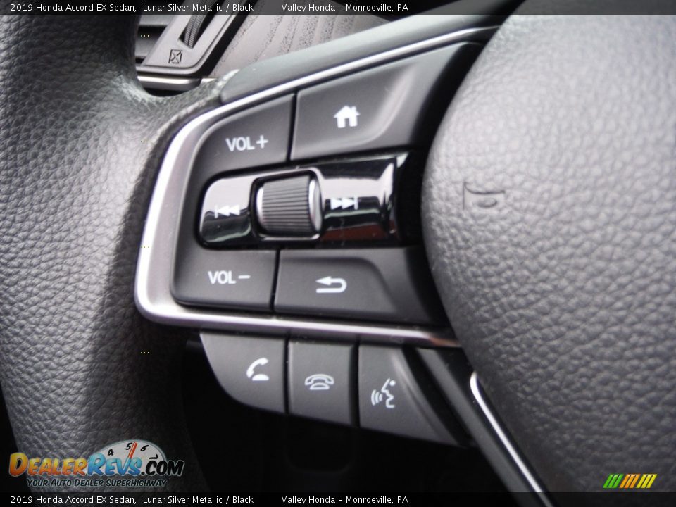 2019 Honda Accord EX Sedan Lunar Silver Metallic / Black Photo #24