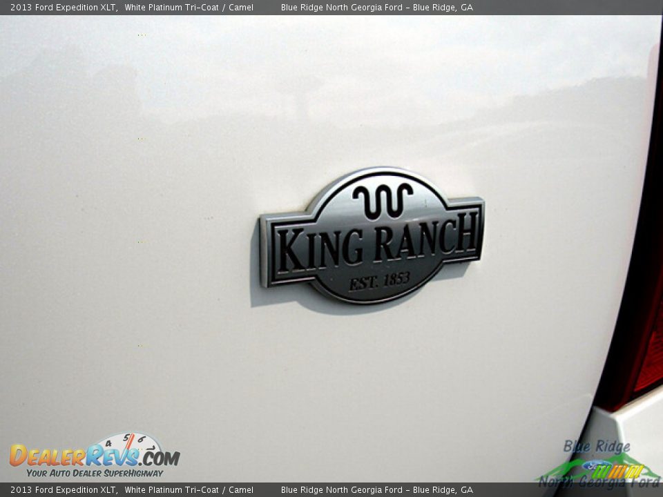 2013 Ford Expedition XLT White Platinum Tri-Coat / Camel Photo #33