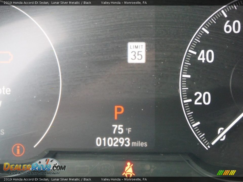 2019 Honda Accord EX Sedan Lunar Silver Metallic / Black Photo #32