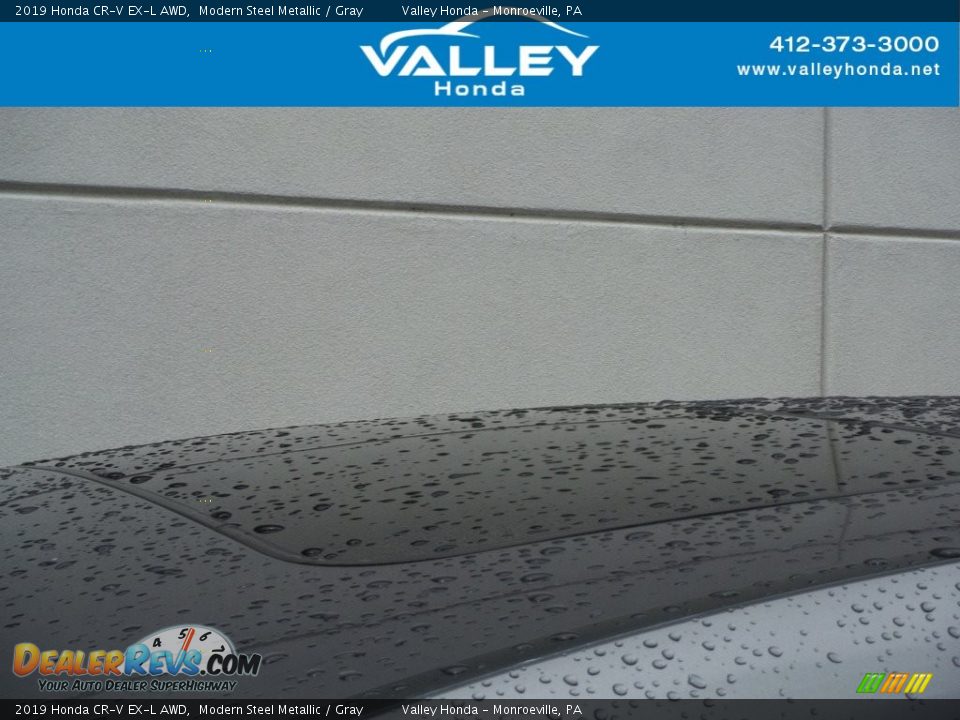 2019 Honda CR-V EX-L AWD Modern Steel Metallic / Gray Photo #3