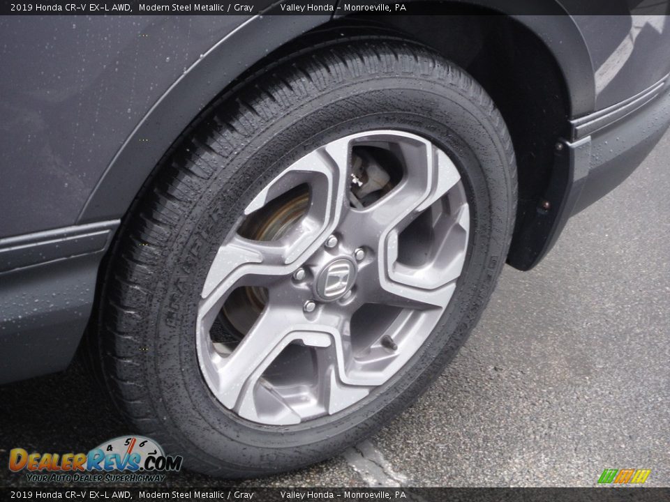 2019 Honda CR-V EX-L AWD Modern Steel Metallic / Gray Photo #4