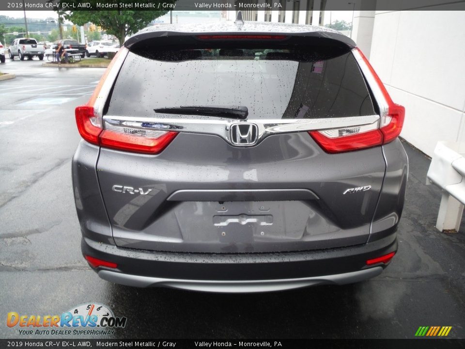 2019 Honda CR-V EX-L AWD Modern Steel Metallic / Gray Photo #8