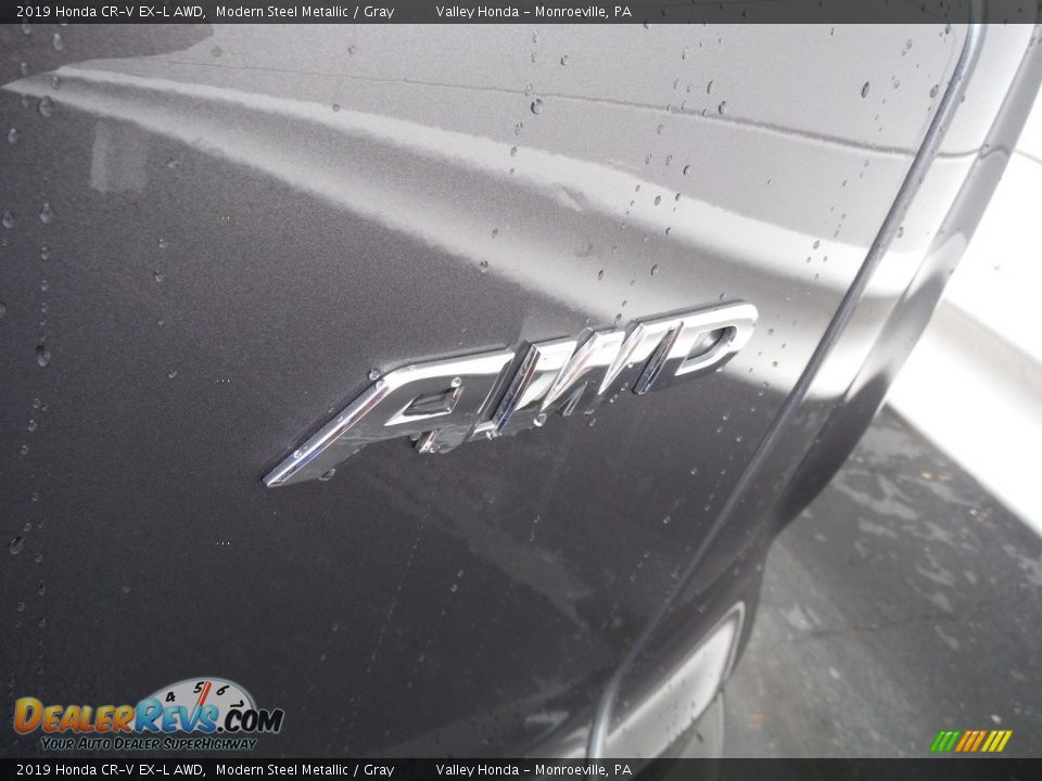 2019 Honda CR-V EX-L AWD Modern Steel Metallic / Gray Photo #9