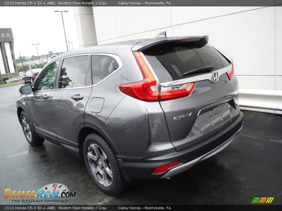 2019 Honda CR-V EX-L AWD Modern Steel Metallic / Gray Photo #10
