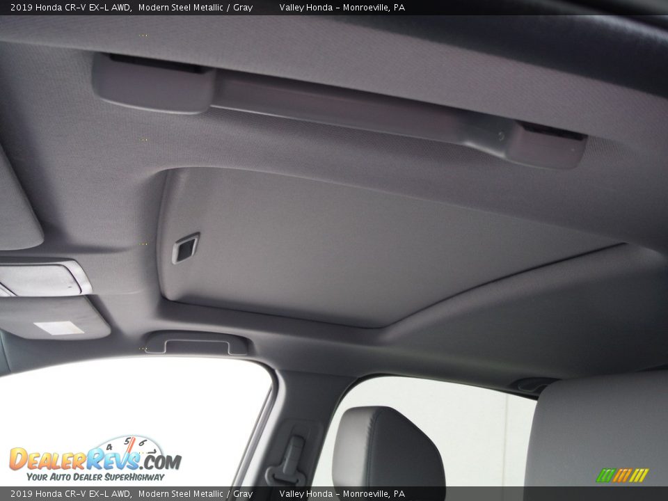 2019 Honda CR-V EX-L AWD Modern Steel Metallic / Gray Photo #11