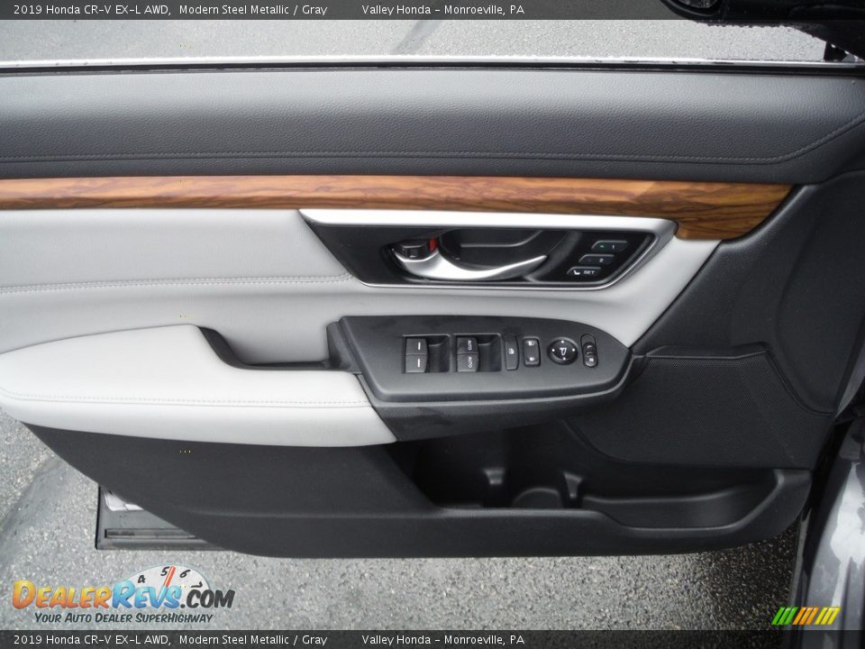 2019 Honda CR-V EX-L AWD Modern Steel Metallic / Gray Photo #14