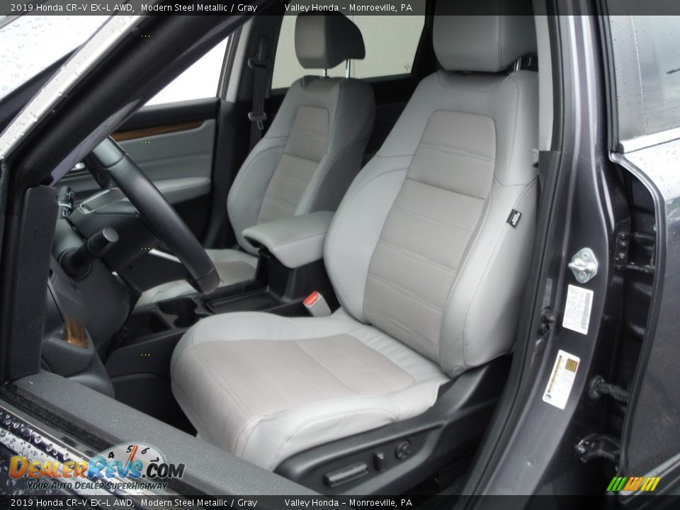 2019 Honda CR-V EX-L AWD Modern Steel Metallic / Gray Photo #16