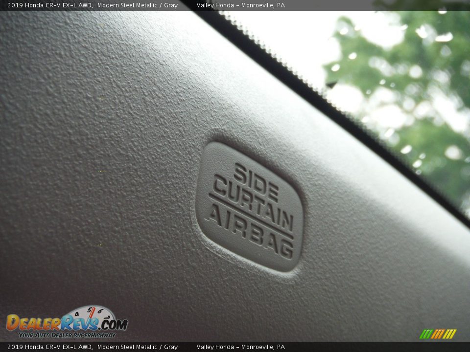 2019 Honda CR-V EX-L AWD Modern Steel Metallic / Gray Photo #23