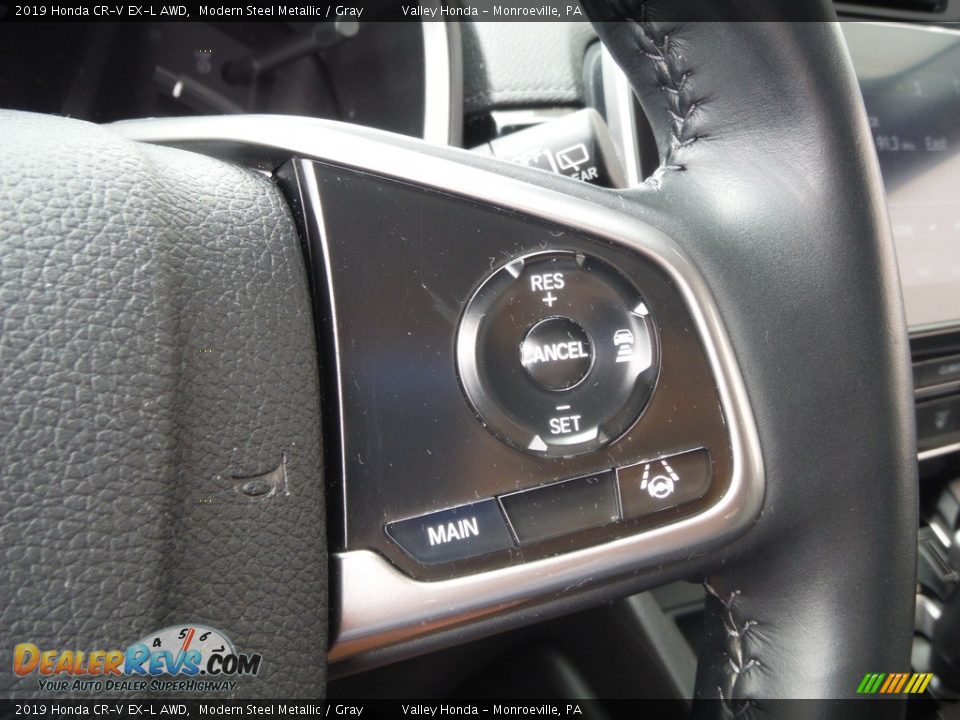 2019 Honda CR-V EX-L AWD Modern Steel Metallic / Gray Photo #27