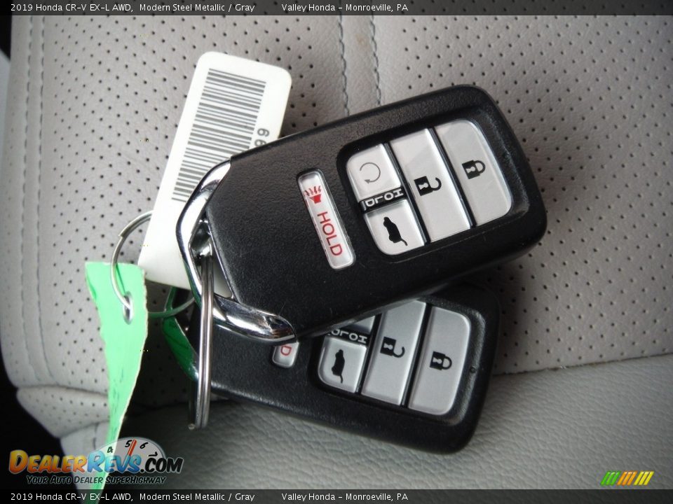 2019 Honda CR-V EX-L AWD Modern Steel Metallic / Gray Photo #33