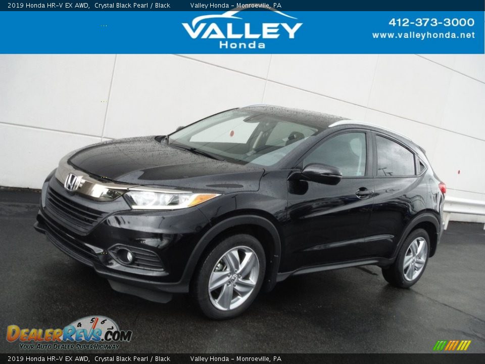 2019 Honda HR-V EX AWD Crystal Black Pearl / Black Photo #1