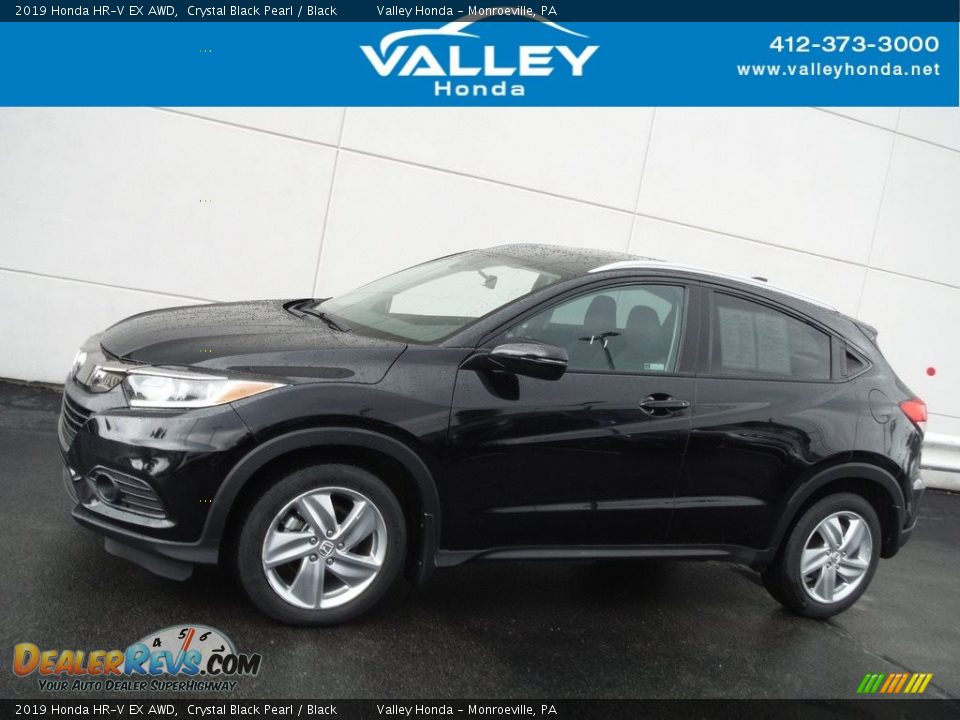 2019 Honda HR-V EX AWD Crystal Black Pearl / Black Photo #2