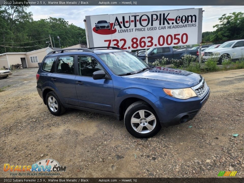 2012 Subaru Forester 2.5 X Marine Blue Metallic / Black Photo #1