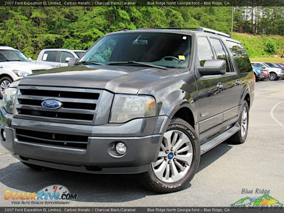 2007 Ford Expedition EL Limited Carbon Metallic / Charcoal Black/Caramel Photo #1