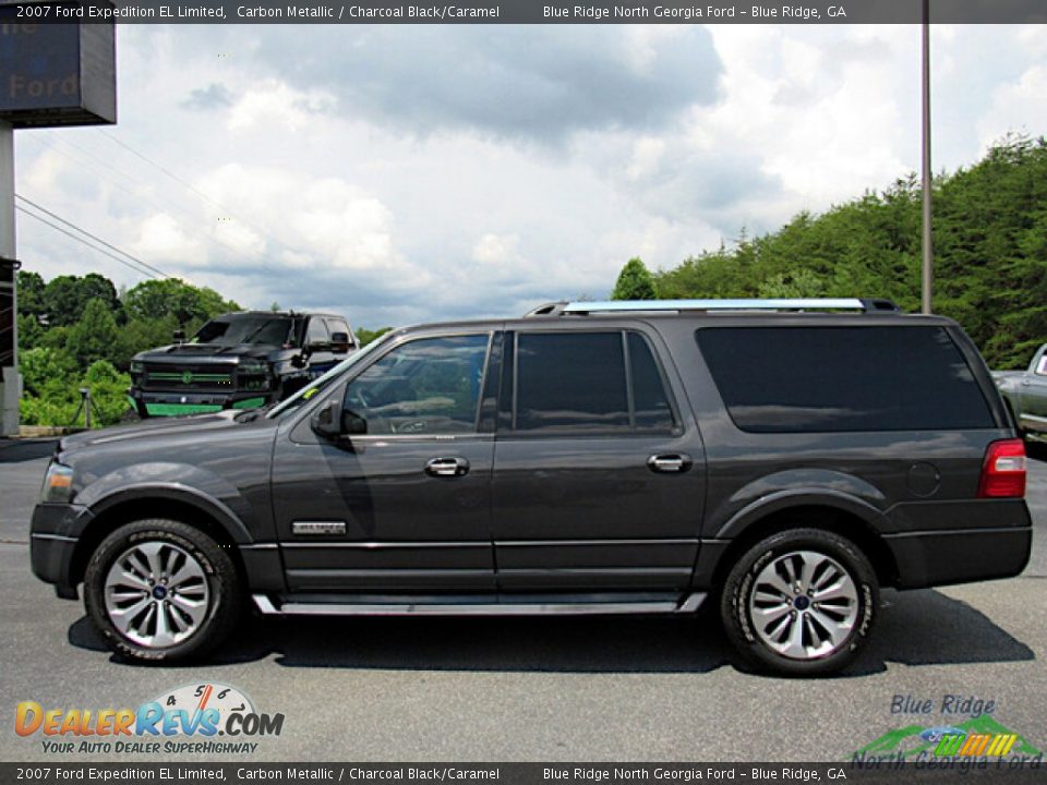 2007 Ford Expedition EL Limited Carbon Metallic / Charcoal Black/Caramel Photo #2