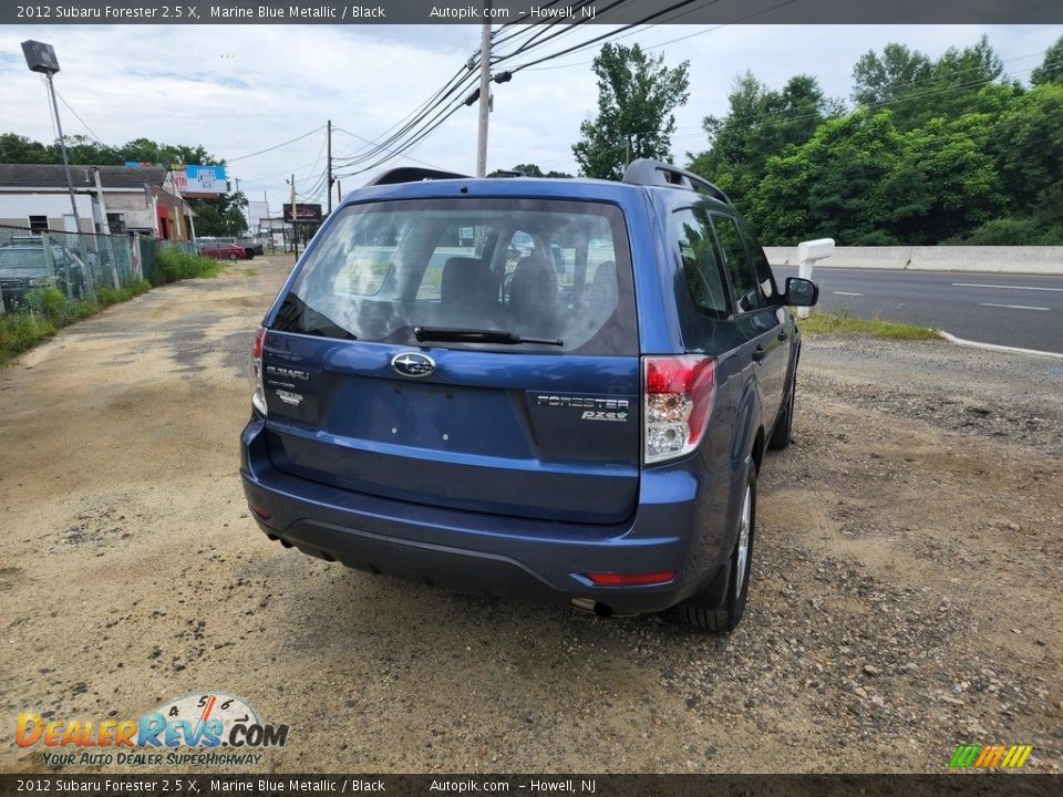 2012 Subaru Forester 2.5 X Marine Blue Metallic / Black Photo #5