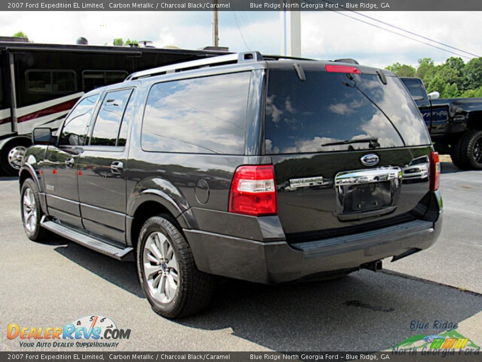 2007 Ford Expedition EL Limited Carbon Metallic / Charcoal Black/Caramel Photo #3