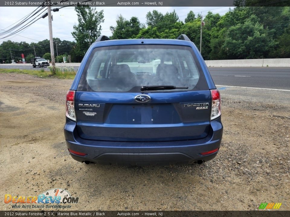 2012 Subaru Forester 2.5 X Marine Blue Metallic / Black Photo #6