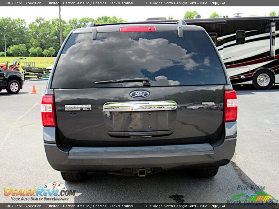 2007 Ford Expedition EL Limited Carbon Metallic / Charcoal Black/Caramel Photo #4