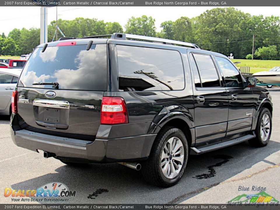 2007 Ford Expedition EL Limited Carbon Metallic / Charcoal Black/Caramel Photo #5