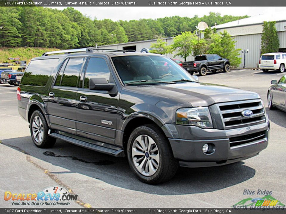 2007 Ford Expedition EL Limited Carbon Metallic / Charcoal Black/Caramel Photo #7