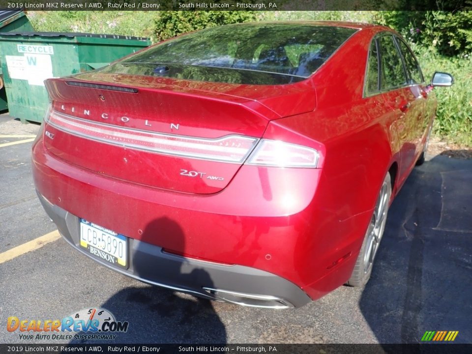 2019 Lincoln MKZ Reserve I AWD Ruby Red / Ebony Photo #4