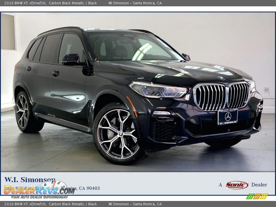 2019 BMW X5 xDrive50i Carbon Black Metallic / Black Photo #1