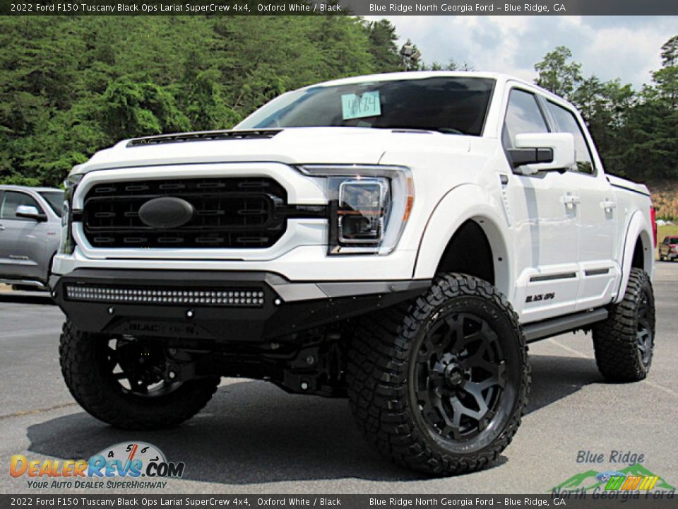 2022 Ford F150 Tuscany Black Ops Lariat SuperCrew 4x4 Oxford White / Black Photo #1