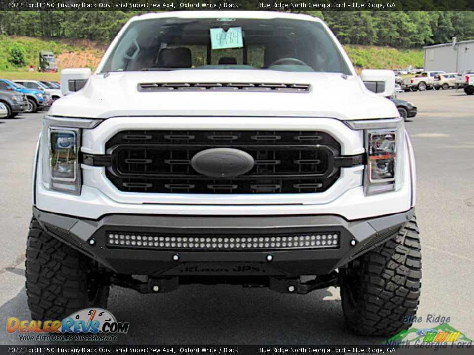 2022 Ford F150 Tuscany Black Ops Lariat SuperCrew 4x4 Oxford White / Black Photo #4