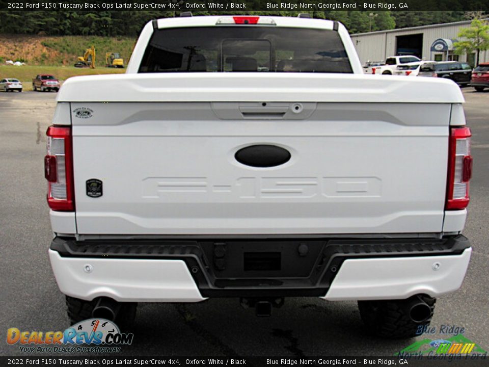 2022 Ford F150 Tuscany Black Ops Lariat SuperCrew 4x4 Oxford White / Black Photo #5