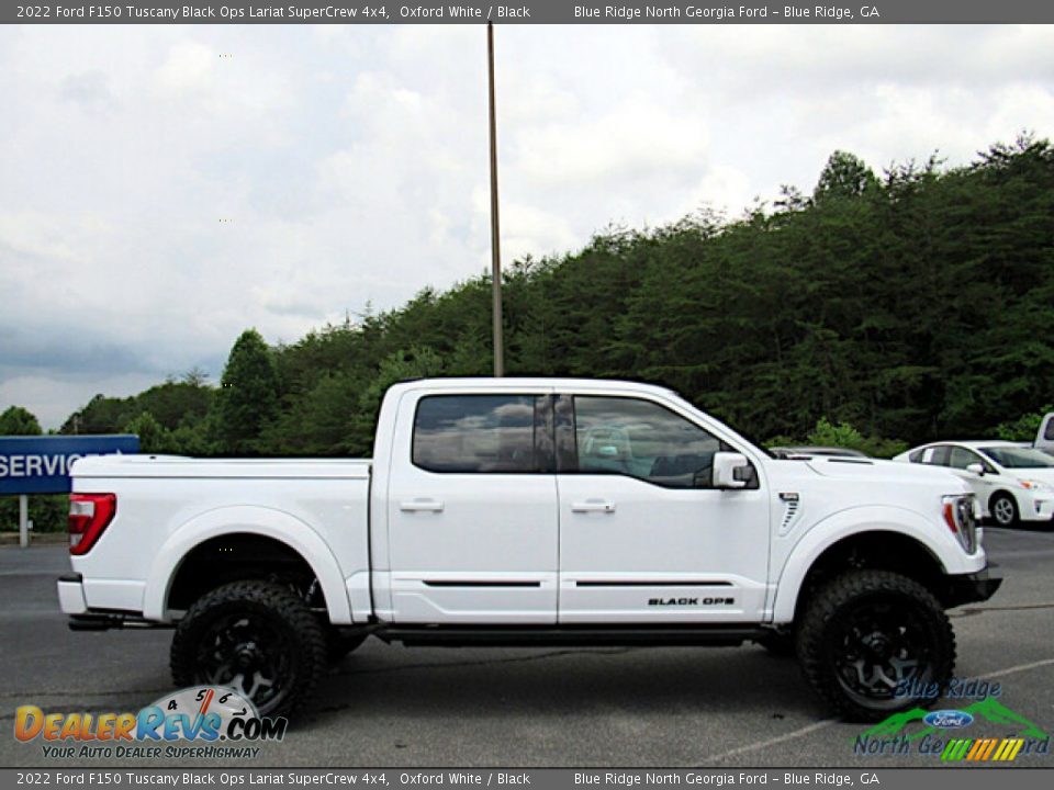 Oxford White 2022 Ford F150 Tuscany Black Ops Lariat SuperCrew 4x4 Photo #7