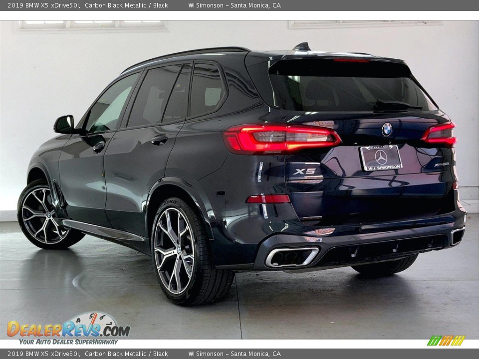 2019 BMW X5 xDrive50i Carbon Black Metallic / Black Photo #10