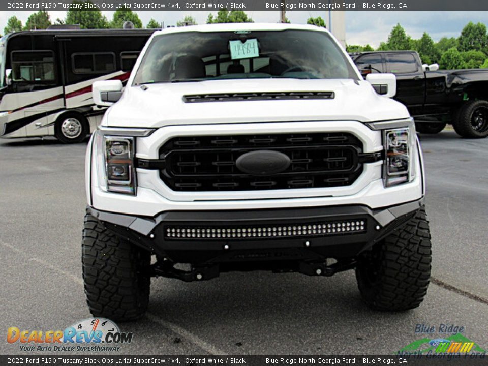 2022 Ford F150 Tuscany Black Ops Lariat SuperCrew 4x4 Oxford White / Black Photo #9