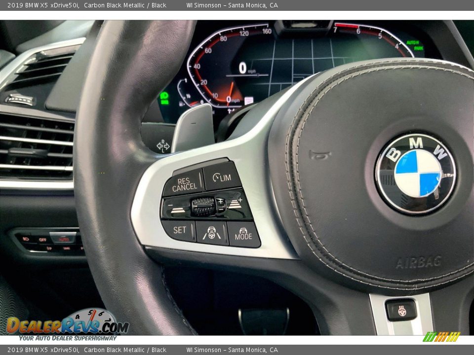 2019 BMW X5 xDrive50i Carbon Black Metallic / Black Photo #21