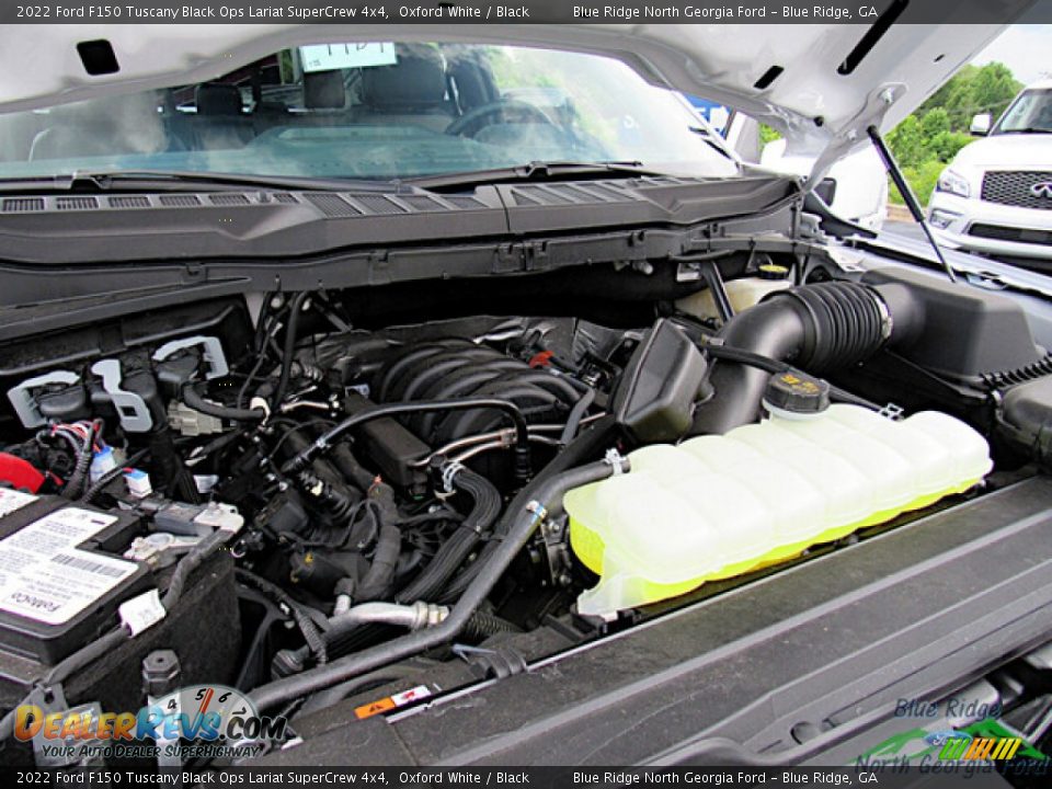 2022 Ford F150 Tuscany Black Ops Lariat SuperCrew 4x4 Oxford White / Black Photo #27