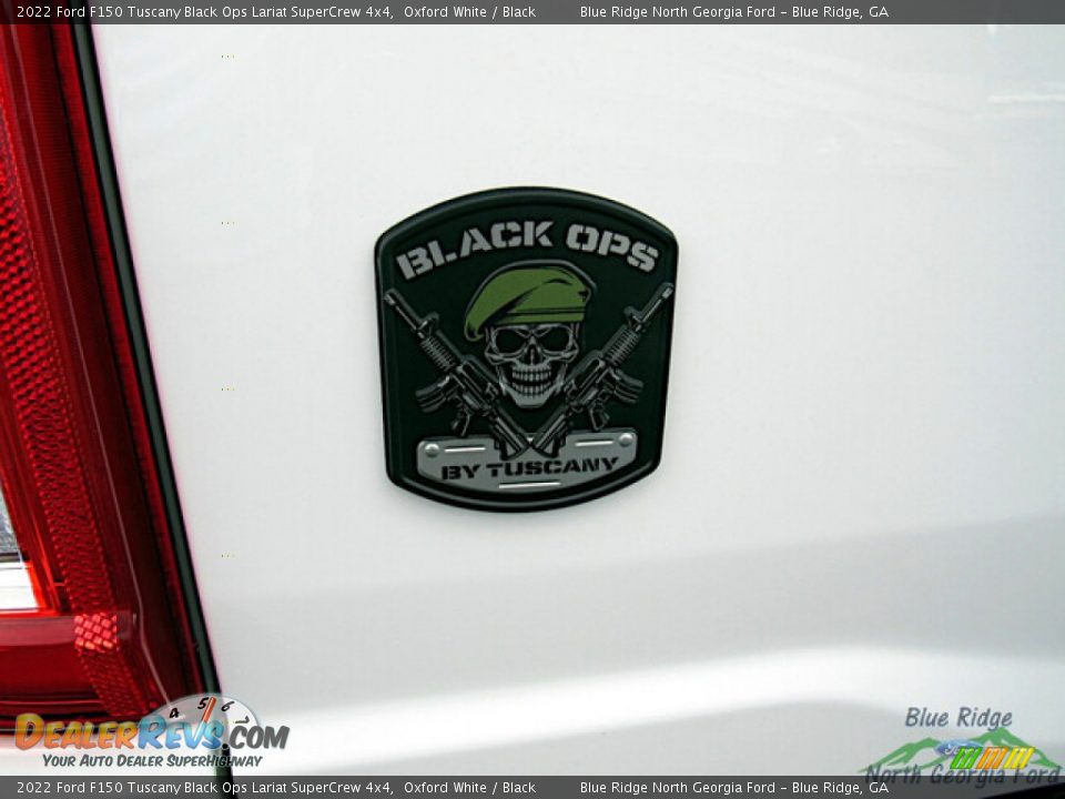 2022 Ford F150 Tuscany Black Ops Lariat SuperCrew 4x4 Oxford White / Black Photo #28