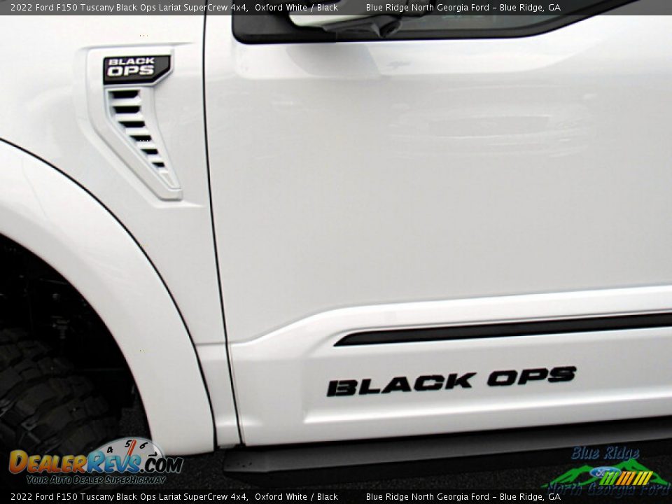 2022 Ford F150 Tuscany Black Ops Lariat SuperCrew 4x4 Oxford White / Black Photo #29