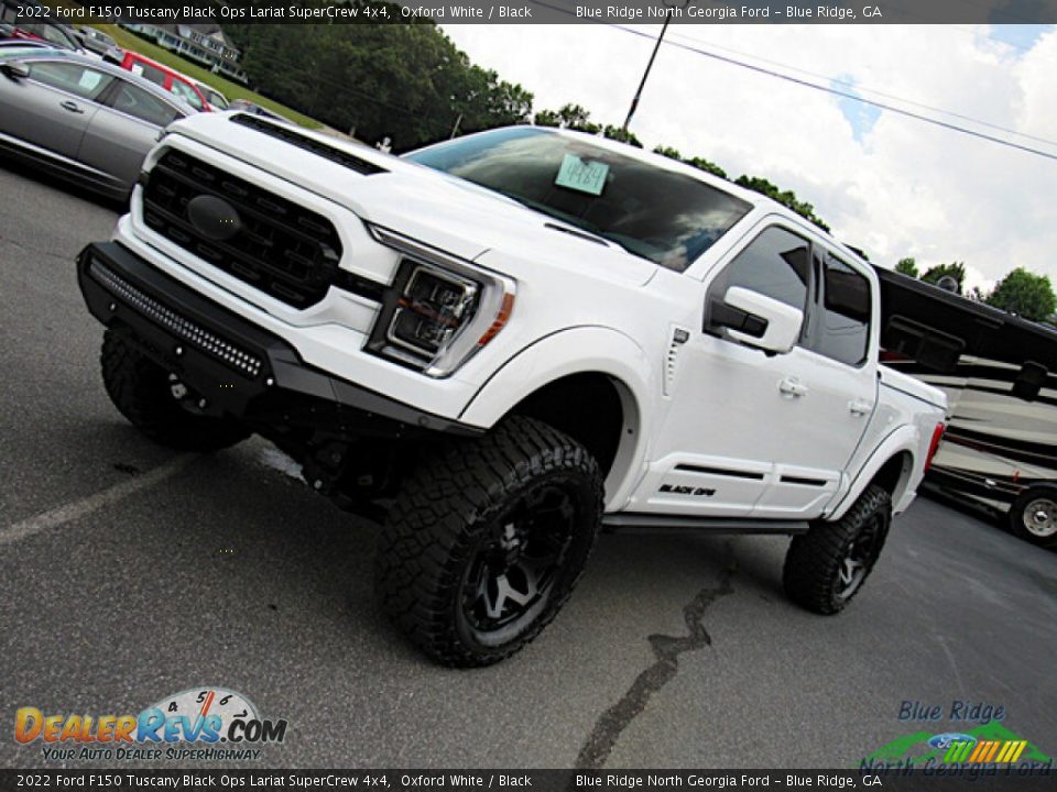 2022 Ford F150 Tuscany Black Ops Lariat SuperCrew 4x4 Oxford White / Black Photo #33