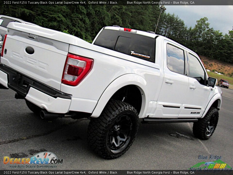 2022 Ford F150 Tuscany Black Ops Lariat SuperCrew 4x4 Oxford White / Black Photo #35