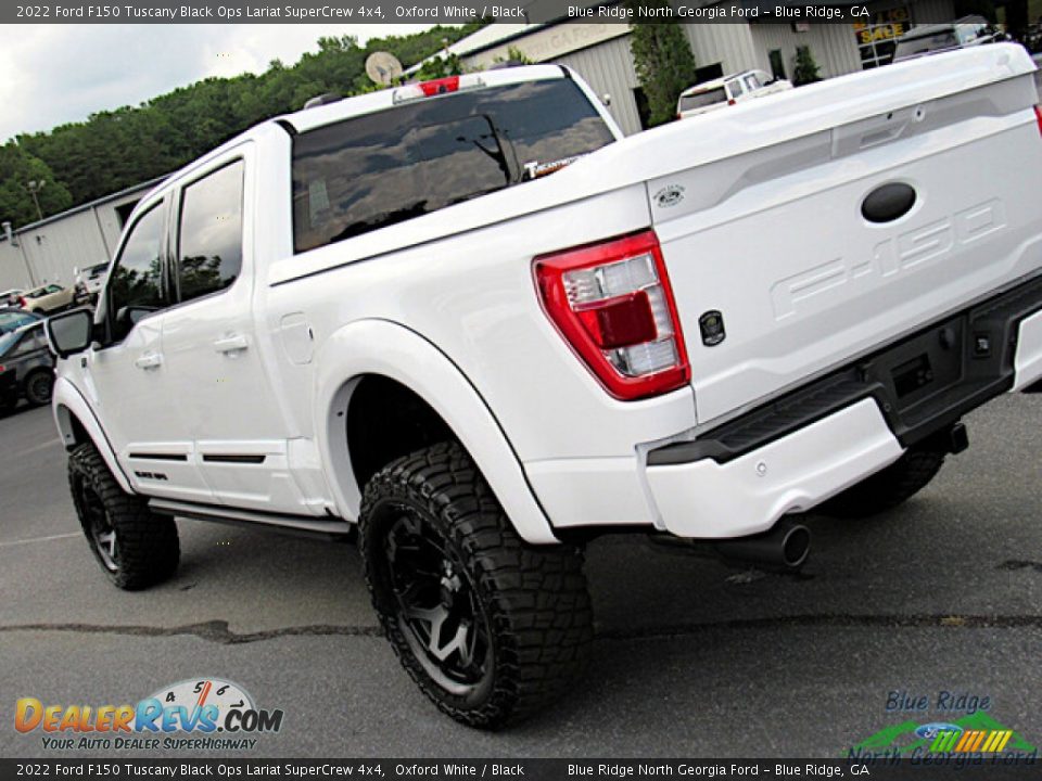 2022 Ford F150 Tuscany Black Ops Lariat SuperCrew 4x4 Oxford White / Black Photo #36