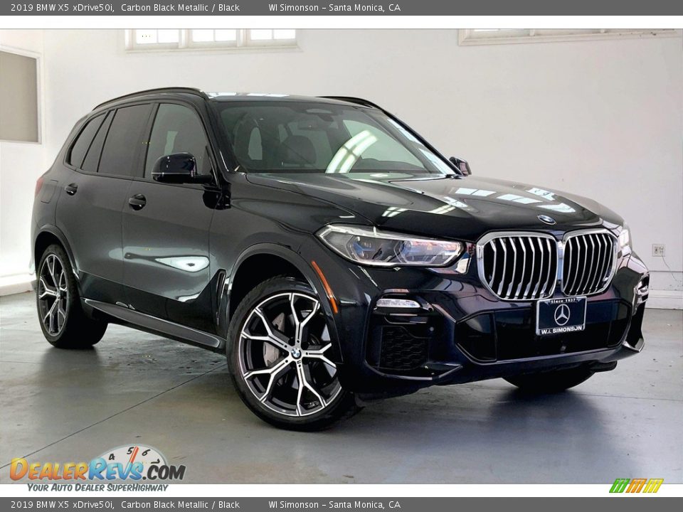 2019 BMW X5 xDrive50i Carbon Black Metallic / Black Photo #34