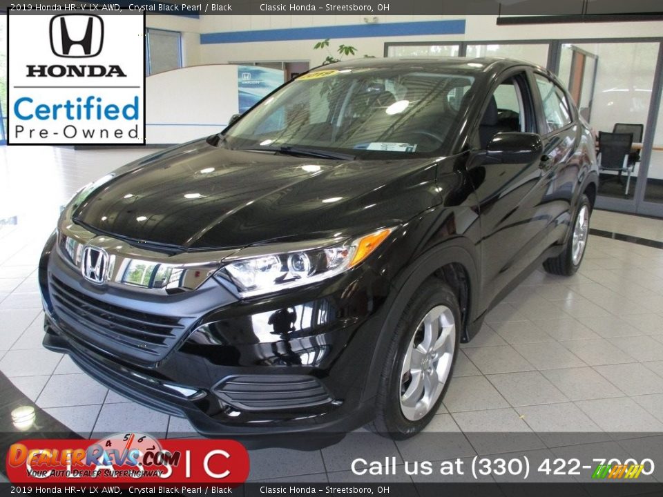 2019 Honda HR-V LX AWD Crystal Black Pearl / Black Photo #1