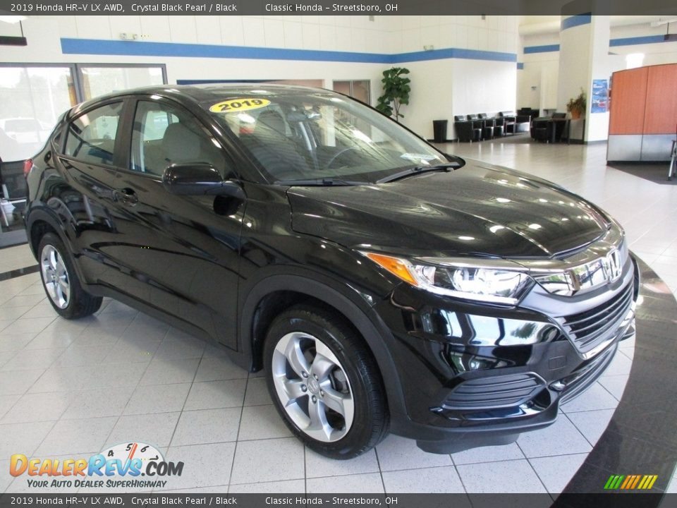 2019 Honda HR-V LX AWD Crystal Black Pearl / Black Photo #3