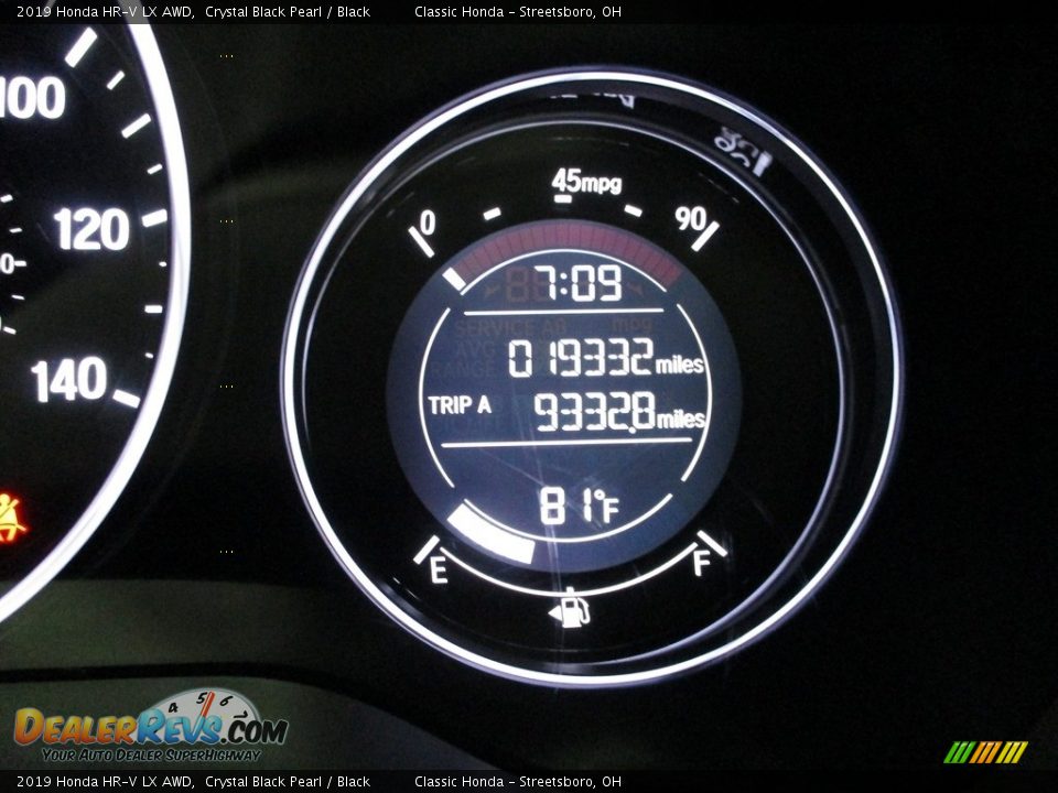 2019 Honda HR-V LX AWD Crystal Black Pearl / Black Photo #33