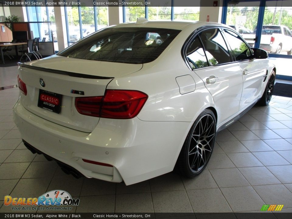 2018 BMW M3 Sedan Alpine White / Black Photo #8